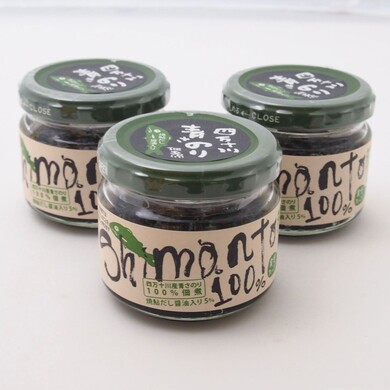 四万十100%川のり佃煮3瓶セット／四万十味紀行