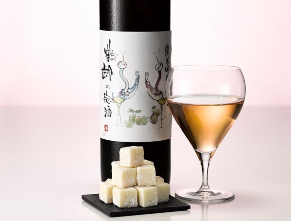 小町通りの石畳　鶴齢の梅酒