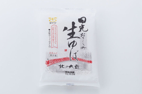 北の大豆　豆乳入り　日光生ゆば　1枚入り（たれ付）×1袋