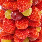 ハッピーカラフルーツ　フルーツアレンジメントいちごタワー