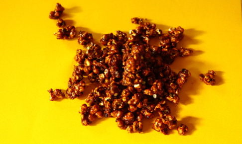 CARAMEL POPCORN with CACAO NIBS アマゾンカカオニブ入り「キャラメルポップコーン」
