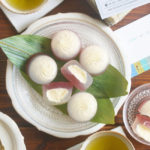 レアチーズの水まんじゅう　皿乗せ