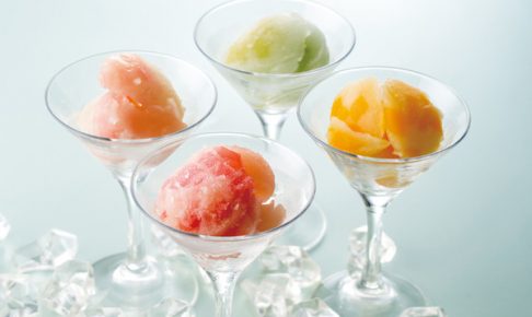 凍らせてからシャーベット