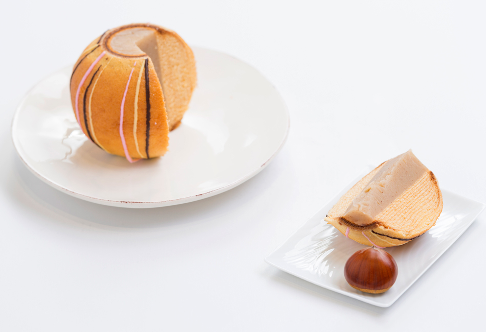 てまりん　栗餡を使っている