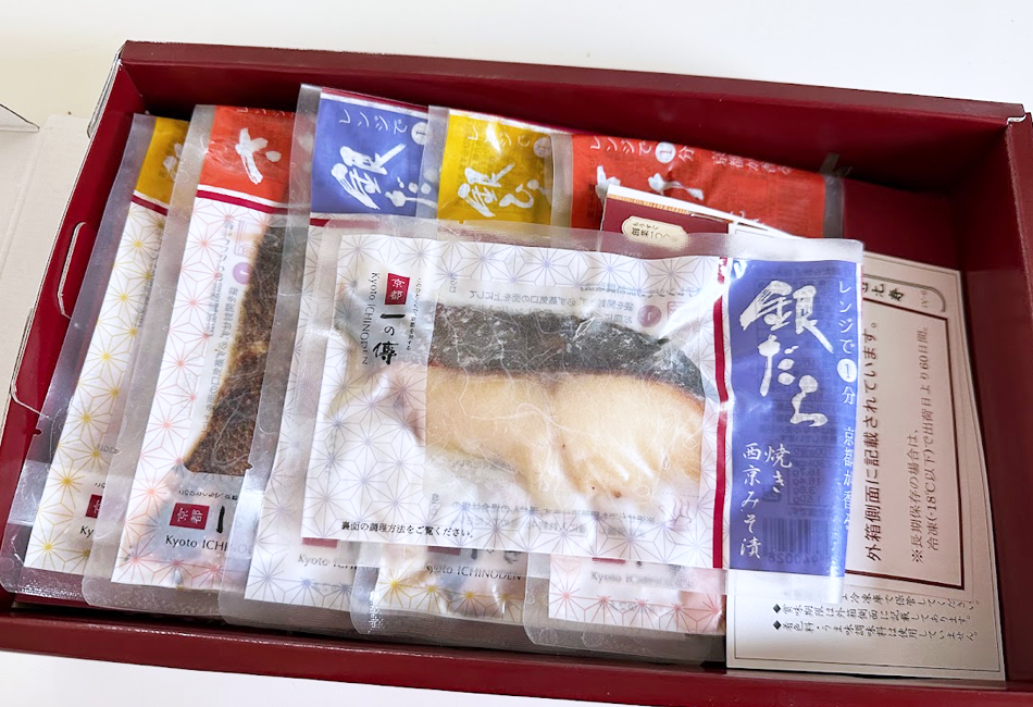 焼き上げ済み西京漬け 『恵比寿』6切入　京都一の傳　パッケージ