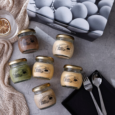 とろ生プリン5種のフレーバー詰め合わせ／ウフウフカンパニー