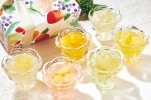 国産フルーツを贅沢に使った和素材フルーツゼリー　6個入／グランプラス