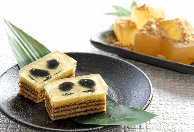 わらび餅のバウム 黒豆(10個入り)/まめや金澤萬久