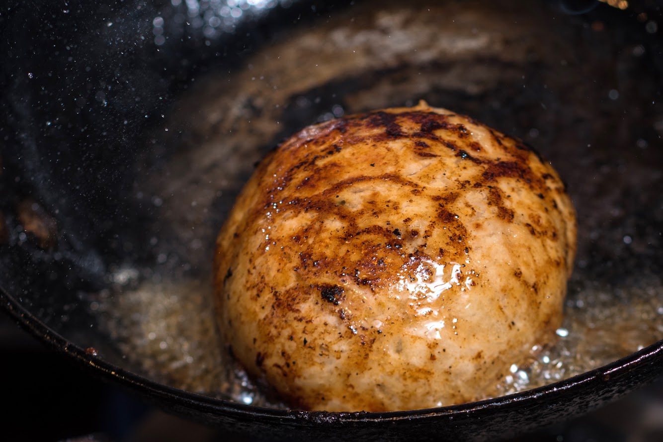 アグー豚【南ぬ豚（ぱいぬぶた）】網脂ハンバーグ6個セット　やえやまファーム