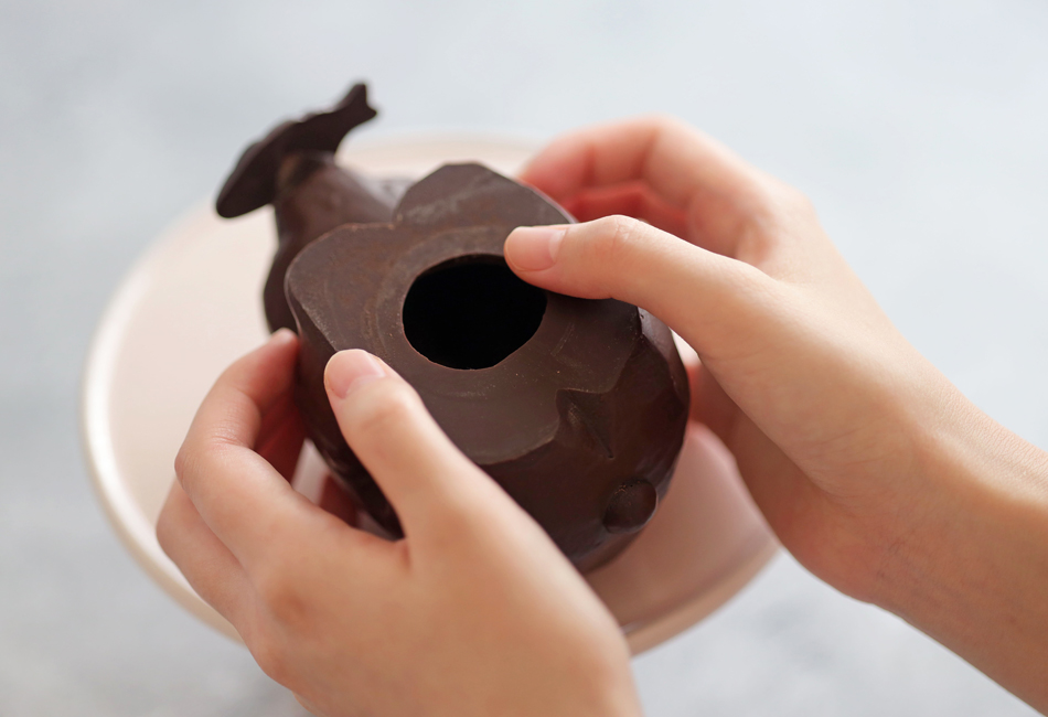 キボリーヌオショコラ　SMILELABO　裏側の穴