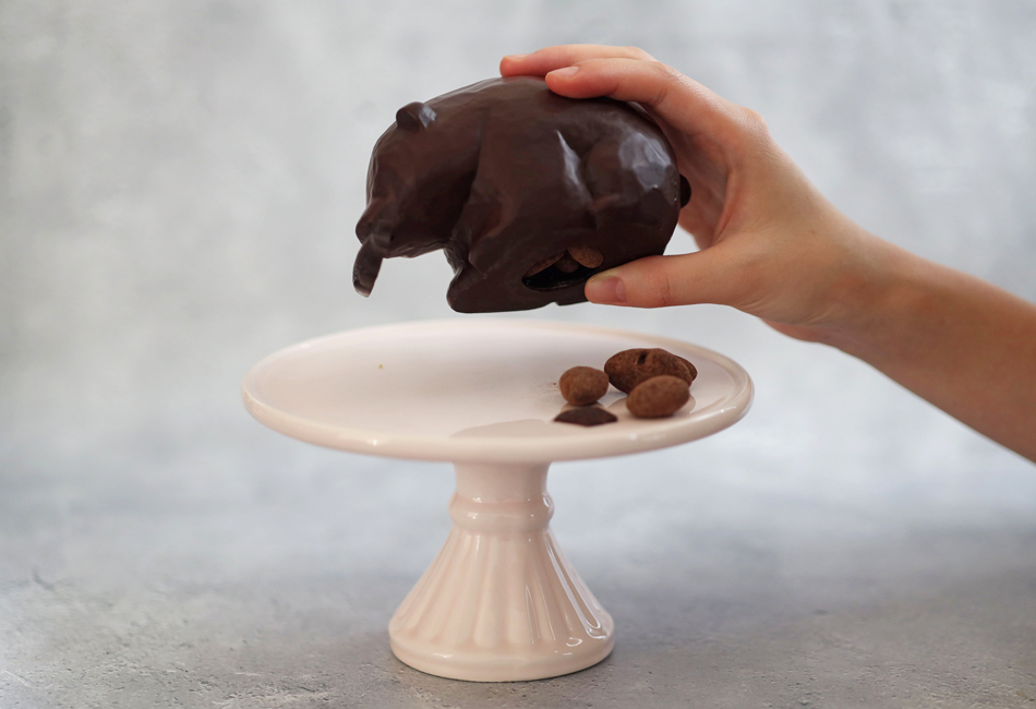 キボリーヌオショコラ　SMILELABO　中身を出すところ