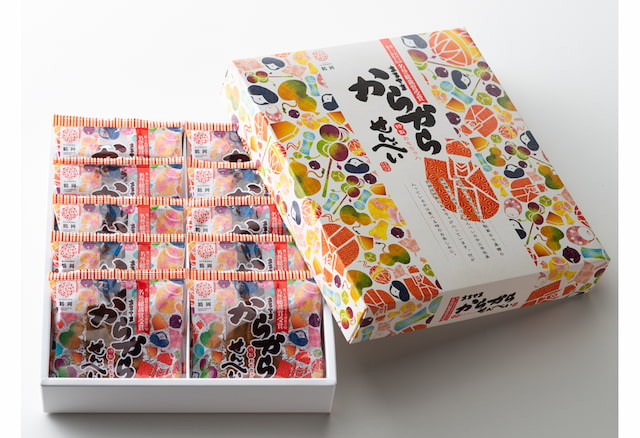 からからせんべい（10個入り化粧箱）／宇佐美煎餅店