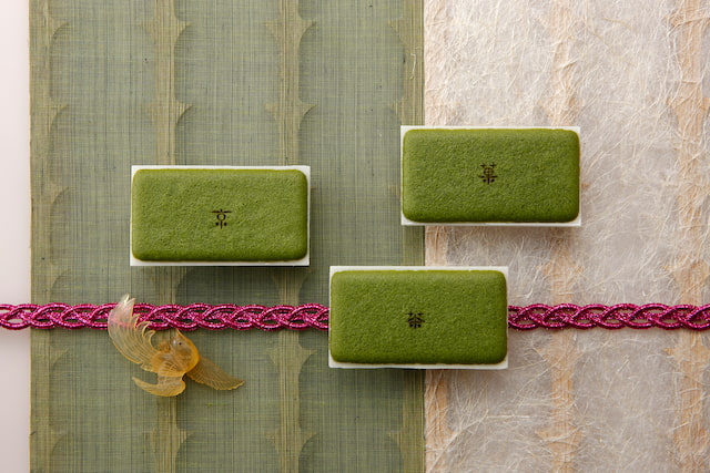 お濃茶ラングドシャ　茶の菓 14枚入／京都　北山　マールブランシュ