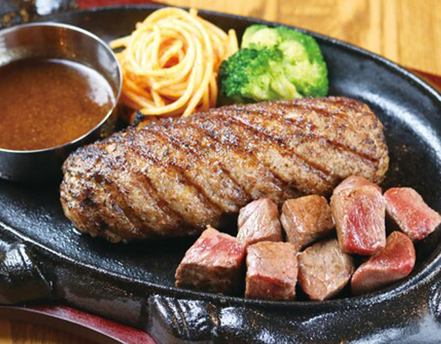 A5黒毛和牛ハンバーグ＆A5黒毛和牛赤身ステーキ【約1kg】／道頓堀みつる