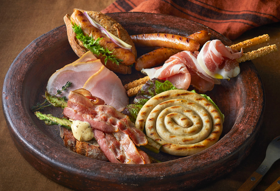 燻やの定番ハム・ソーセージ6点セット　燻や