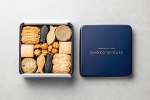 お酒と楽しむ「テイスティング　サブレ」クッキー缶／レストランローブ（パティスリーローブ　花鏡庵）