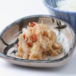 いかの塩辛と切干大根のピリ辛和え　坂本商店