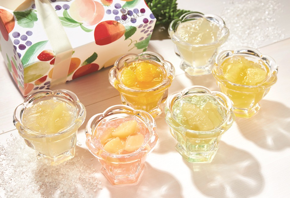 国産フルーツを贅沢に使った和素材フルーツゼリー6個入_1