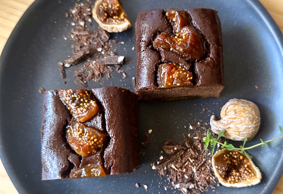 いちじくガトーショコラ vegan cafe lilla(ヴィーガン カフェ リラ)