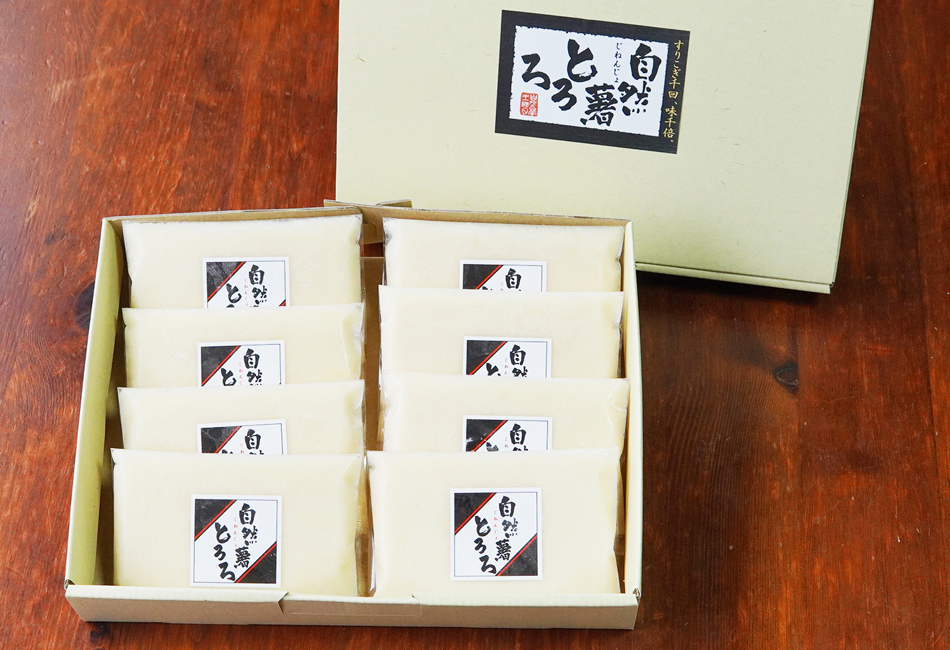 博多 自然薯とろろ満喫セット（醤油味 60g × 8個入り）　とろろ通販の自然薯王国