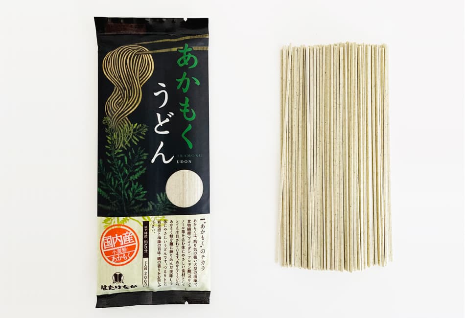 あかもくうどん 200g はたけなか製麺